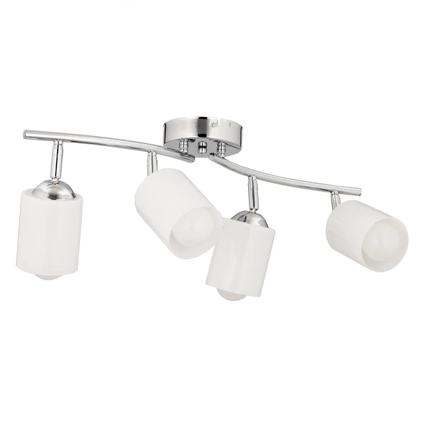 Apliqa Riley 4Lü Krom Spot Bardak Camlı Modern Koridor Mutfak Salon Plafonyer Avize - Resim 5