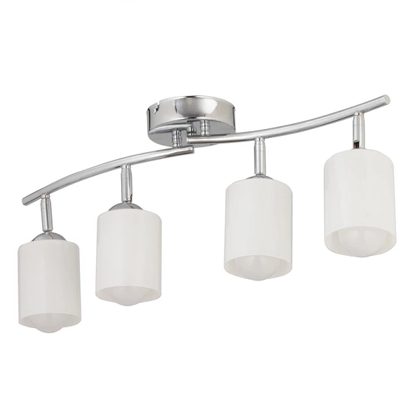 Apliqa Riley 4Lü Krom Spot Bardak Camlı Modern Koridor Mutfak Salon Plafonyer Avize - Resim 3