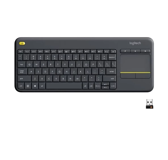 Logitech K400 Plus Touchpad Kablosuz Q Klavye Siyah - 3