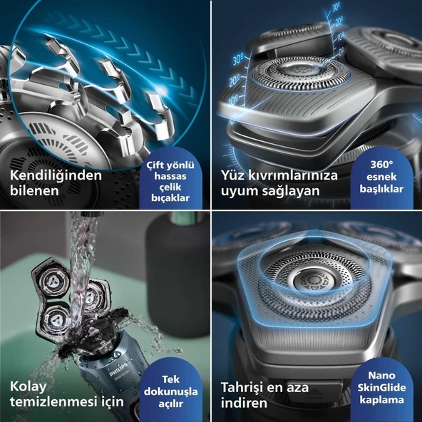 Philips S8692/35 Shaver 8000 Series Islak ve Kuru Tıraş Makinesi - 7