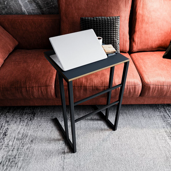 Eportatif Bilgisayar Sehpası Laptop Masası Notebook Standı Füme 1410