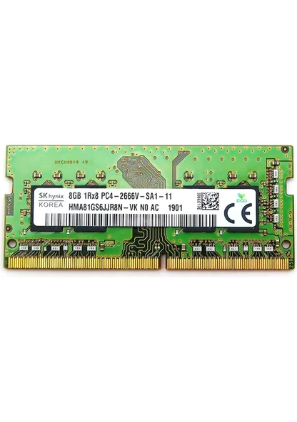 Hynix Hynix HMA81GS6JJR8N-VK PC4-21300 8 GB DDR4 2666 MHz CL19 Laptop Ram PC4-21300 8 GB DDR4 2666 MHz CL19 Laptop Ram