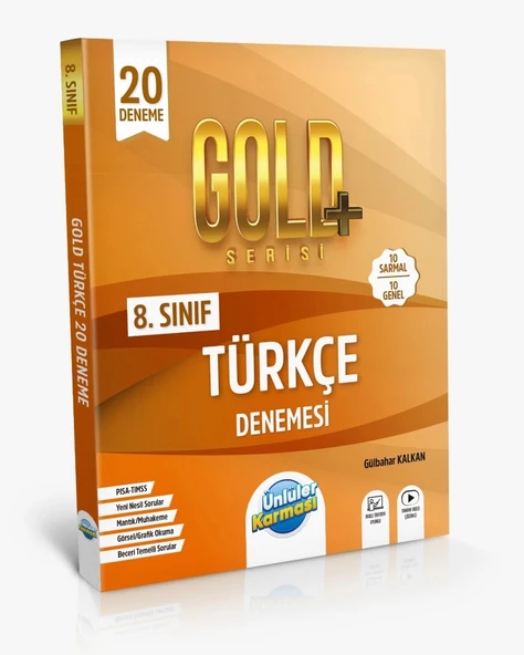 Ünlüler Karması 8. Sınıf Gold Türkçe 20 Deneme(Yeni)