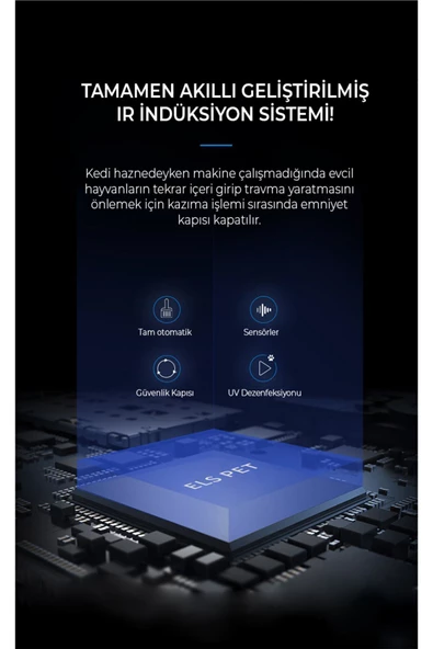 Smart Pro Akıllı Otomatik Kedi Tuvaleti , App Kontrol , UV Temizleme - 6