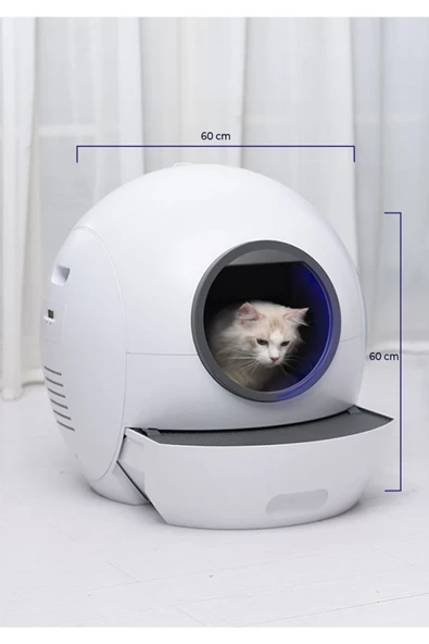 Smart Pro Akıllı Otomatik Kedi Tuvaleti , App Kontrol , UV Temizleme - 7