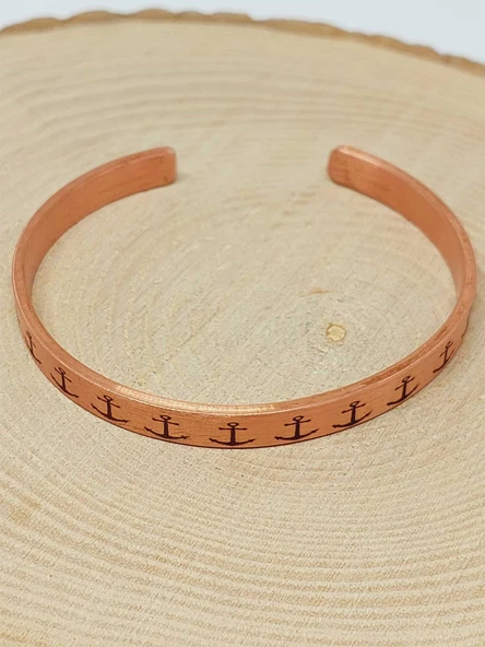 Çapa Sembollü Bakır Bileklik (52570) - Resim 4