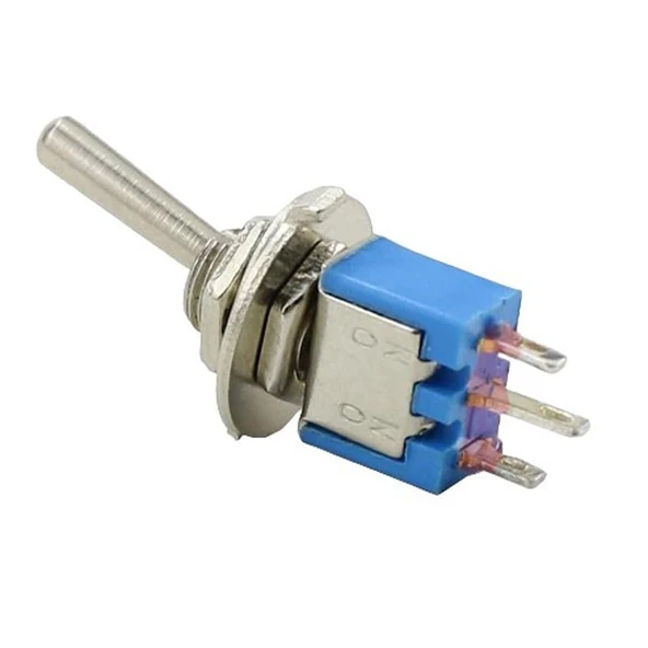 Ayt IC-137 On Off Ø5mm SMTS-102 3 Pin Toggle Switch Aç Kapa 2 Kademeli Buton - 4
