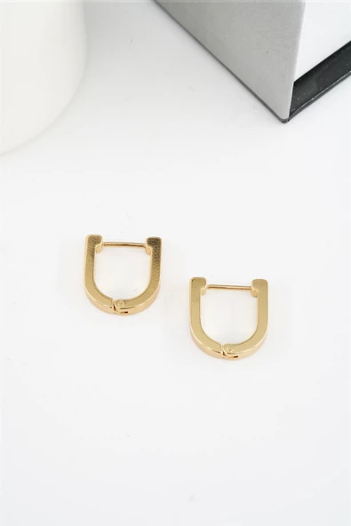 Kadın 316 L Paslanmaz Çelik 1.5 cm Geometrik Küpe - Resim 2