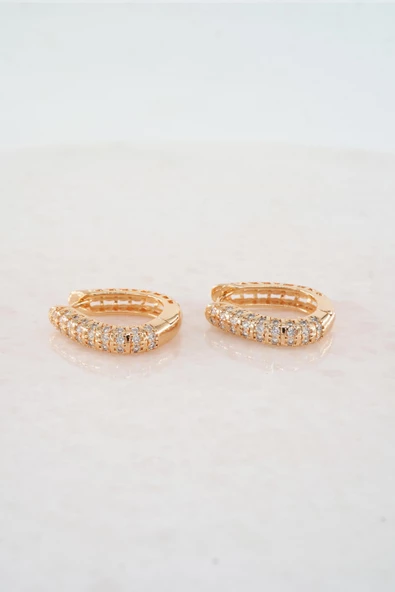 Kadın Vip Seri  Xuping Rose Gold  Küpe Seti - Resim 3