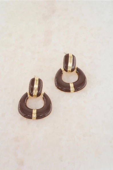 Kadın Vip Seri Sallantılı Mineli Küpe Seti - Resim 2