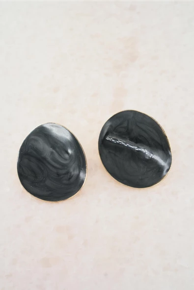 Kadın Vip Seri Mineli Oval Model Küpe Seti - Resim 2