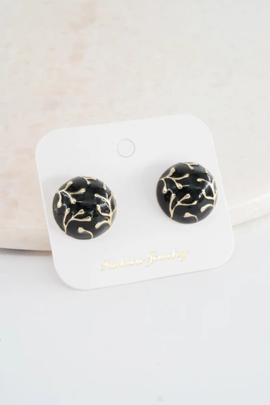 Kadın Vip Seri Oval Model Mineli Küpe Seti ürün görseli