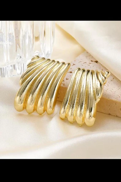 Kadın Vip Seri Özel Tasarım Marka Küpe Seti - Resim 2