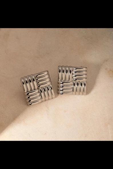 Kadın Vip Seri Özel Tasarım Marka Küpe Seti - Resim 2