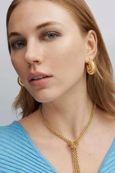 Kadın Vip Seri Özel Tasarım Marka Küpe Seti - 3