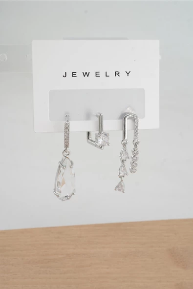 Kadın Vip Seri Anti alerjenik 3'lü Küpe YSX006 ürün görseli