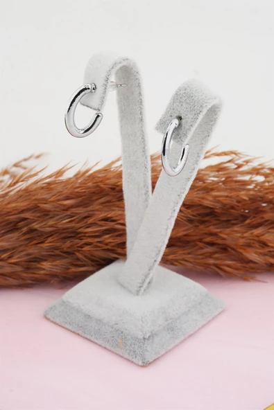 Kadın Minimal Geometrik Küpe - Resim 2