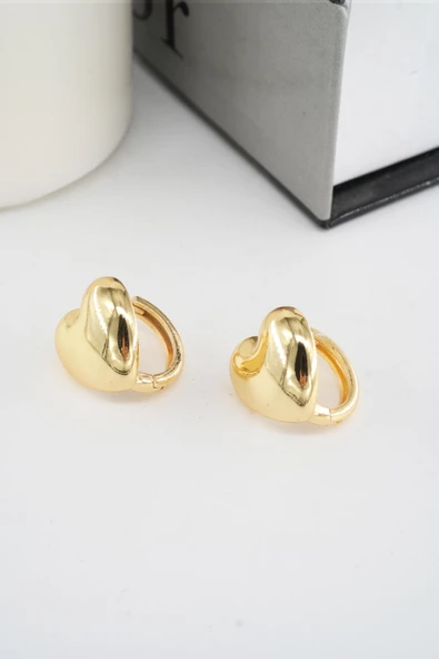 Kadın Vip Seri Kalp Figürlü Küpe - Resim 2