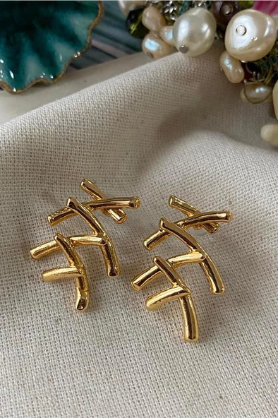 Kadın Özel Tasarım 4 cm Küpe 002 - Resim 5