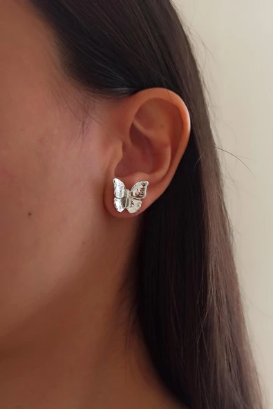 Kadın Özel Tasarım 2 cm Kelebek Model Küpe zyna004 ürün görseli