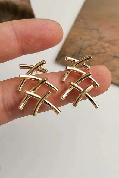 Kadın Özel Tasarım 4 cm Küpe 002
