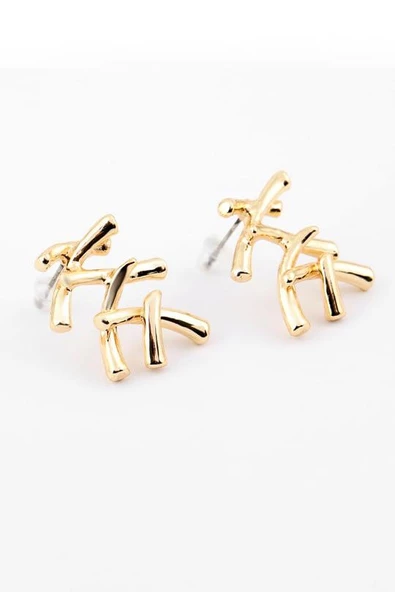 Kadın Özel Tasarım 4 cm Küpe 002 - Resim 3