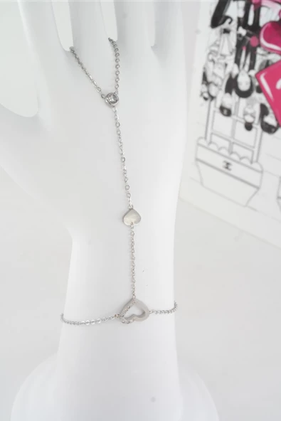 Kadın Vip Seri 316 L Paslanmaz Çelik Baget Zirkon Taşlı Şahmeran   SH004 - Resim 2