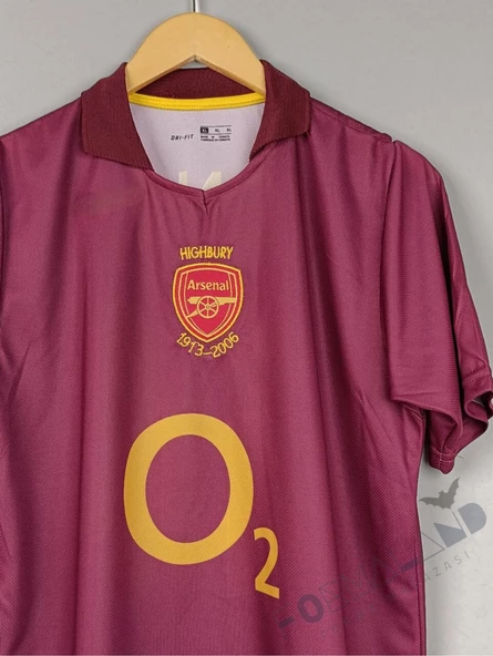 Arsenal Thierry Henry O2 Nostalji Futbol Forması - Resim 3