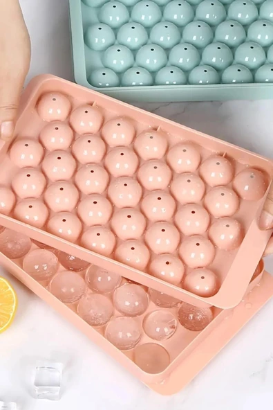 3B Trend Küre Buz Kalıbı Kapaklı 33 Hazneli Yuvarlak Buz Kalıbı - 6