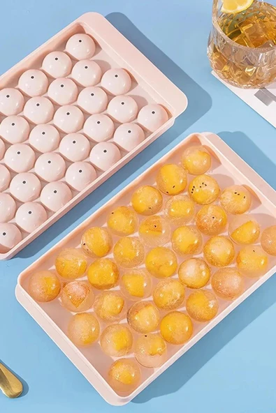 3B Trend Küre Buz Kalıbı Kapaklı 33 Hazneli Yuvarlak Buz Kalıbı - 7