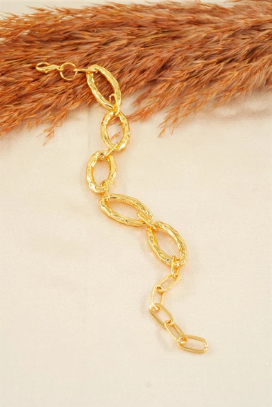 Kadın Özel Tasarım Örme Zincir Model Bileklik - Resim 2