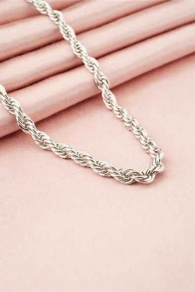 Kadın 40 cm Basic Burgu Zincir Kolye - Resim 3