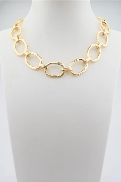 Kadın 40 Cm Örme Zincir Kolye - Resim 4