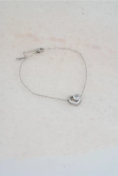 Kadın 316 L Kararmaz Anti Alerjenik Çelik Halhal Zy00015 - Resim 3