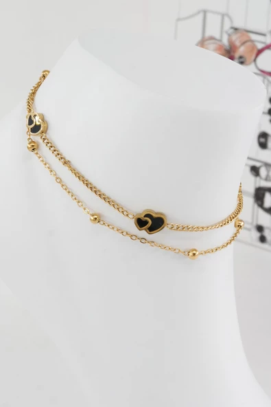 Kadın 316 L Kararmaz Anti Alerjenik Çelik Halhal Zy00016 - Resim 2