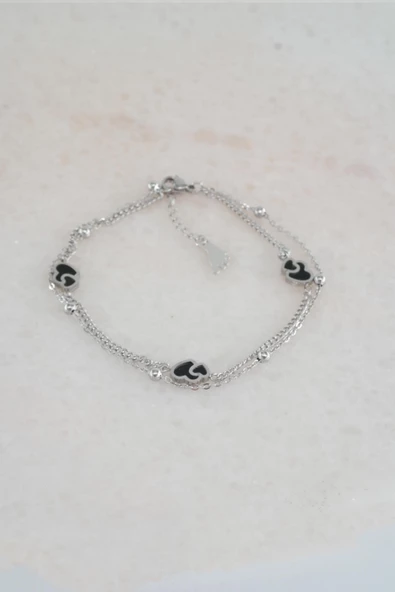 Kadın 316 L Kararmaz Anti Alerjenik Çelik Halhal Zy00017 - Resim 3