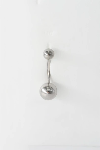 Kadın 316L Anti Alerjenik Topcuklu Göbek Piercing - Resim 3