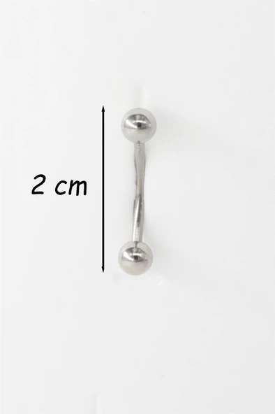 Kadın 316L Anti Alerjenik Topcuklu  Piercing - 2