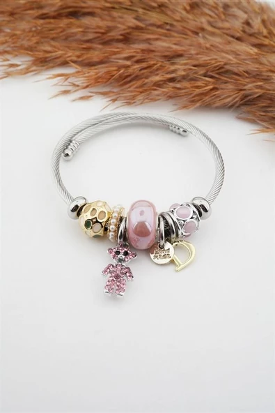 Kadın Ayıcık Figürlü Charm Bileklik ürün görseli