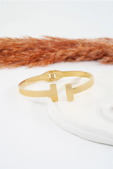 Kadın 316 L Paslanmaz Çelik Anti Alerjenik Çelik Bileklik - Resim 2