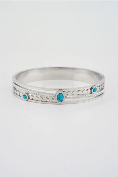 Kadın 316 L Paslanmaz Çelik Anti Alerjenik Bileklik - Resim 2