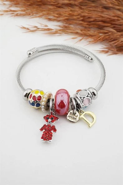 Kadın Ayıcık Figürlü Charm Bileklik ürün görseli