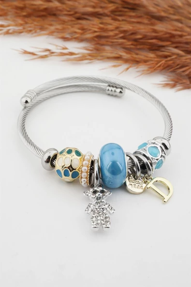 Kadın Ayıcık Figürlü Charm Bileklik ürün görseli