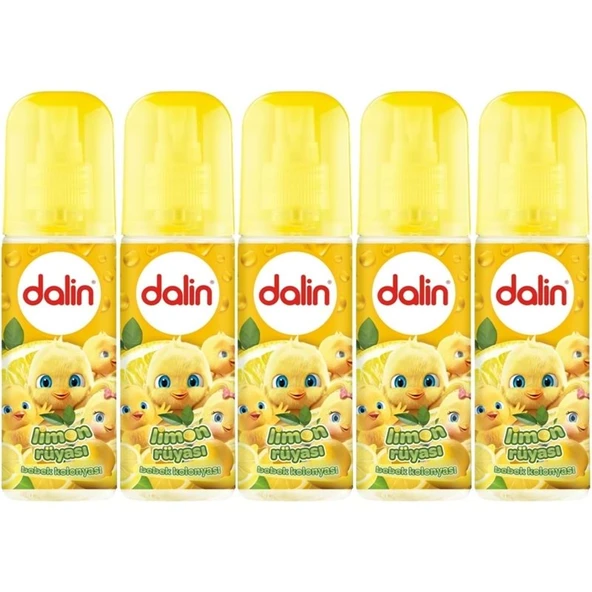 Dalin Bebek Kolonyası 150ML Limon Çiçeği (Limon-Bergomat-Papatya) (5 Li Set) ürün görseli