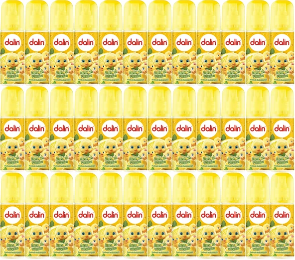 Dalin Bebek Kolonyası 150ML Limon Çiçeği (Limon-Bergomat-Papatya) (36 Lı Set)