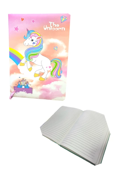 Maxx 6600-5 A5 Renkli Çizgili Defter 100 Ypr. - Unicorn