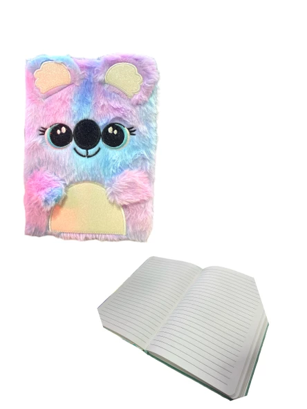 Maxx FY-4 A5 Peluş Çizgili Defter 80 Ypr. - Unicorn