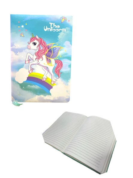 Maxx 6600-5 A5 Renkli Çizgili Defter 100 Ypr. - Unicorn - 2