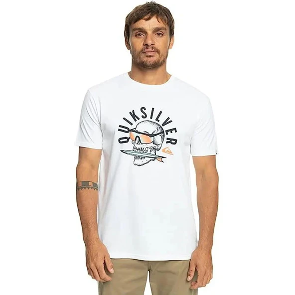 Quiksilver Rockin Skull Beyaz Erkek T-Shirt EQYZT07278-WBB0 - 9