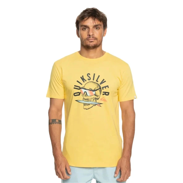 Quiksilver Rockin Skull Sarı Erkek T-Shirt EQYZT07278-YFB0 - 4